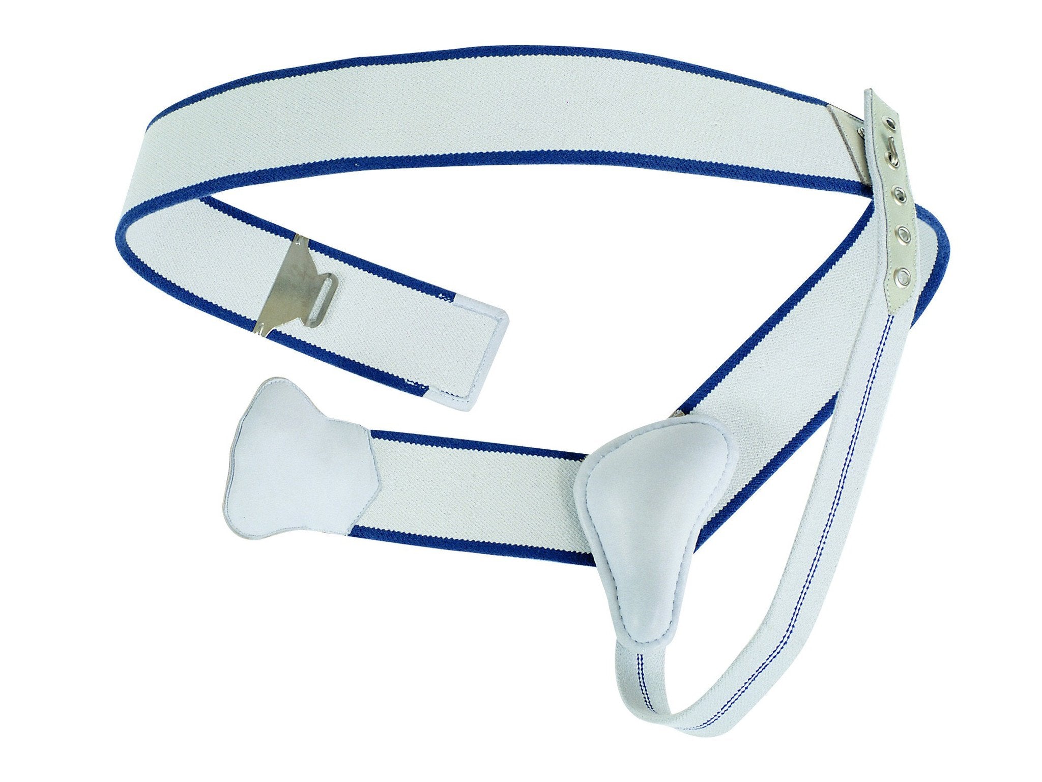 White truss hernia support belt.