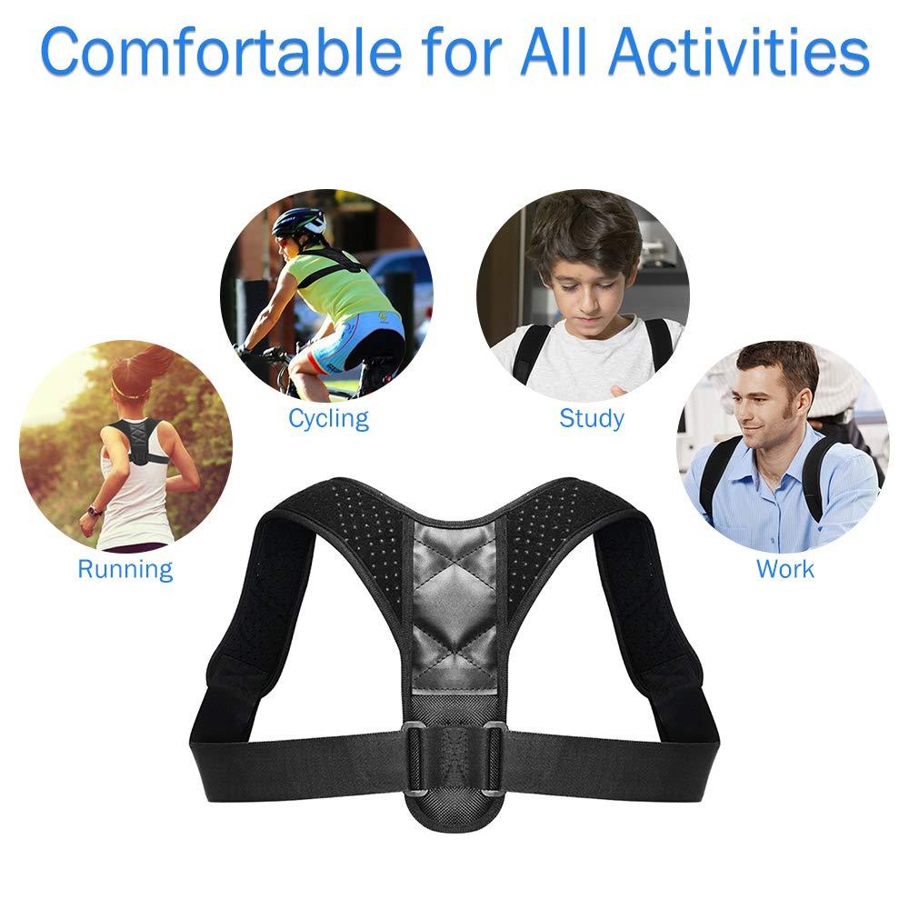 Upper Back Brace-BBJ015 designed for posture correction, featuring adjustable straps and breathable material for comfort.