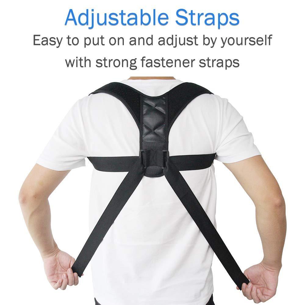 Upper Back Brace-BBJ015 designed for posture correction, featuring adjustable straps and breathable material for comfort.