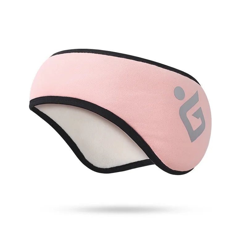 A pair of winter warm ear muffs for women, featuring a soft fabric design that combines an eye mask and ear cover for ultimate comfort and warmth.
