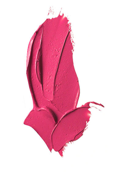 A vibrant pink marshmallow lipstick named Pink Horizons, showcasing its creamy texture and soft matte finish, perfect for adding a pop of color.