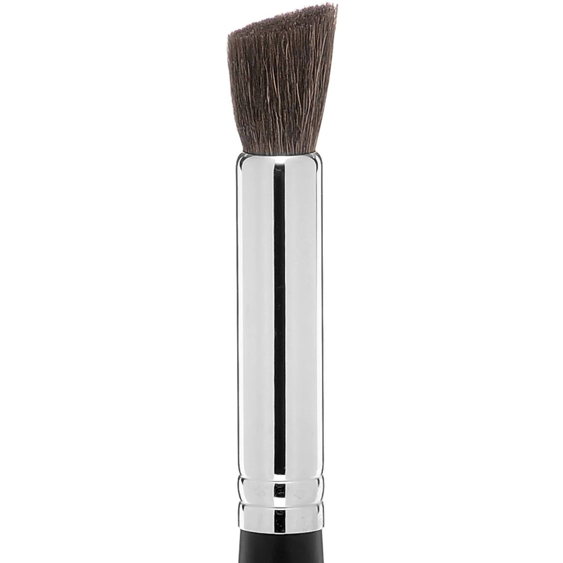 Studio Gear Cosmetics #38 Blending/Contour Brush with soft goat hair bristles and chiseled design for precise makeup application.