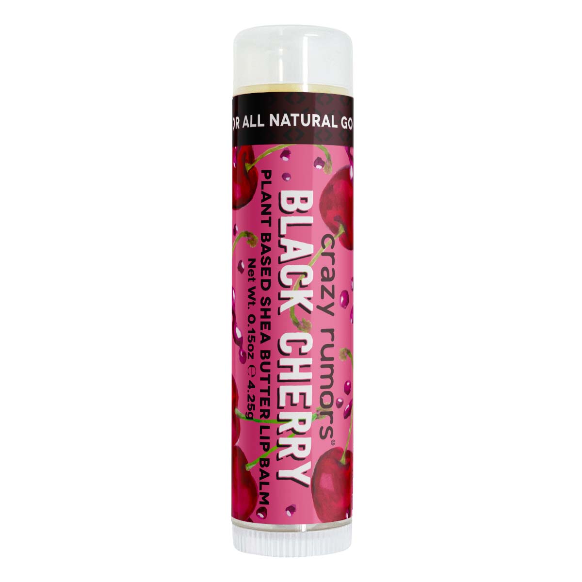 A 0.15oz tube of Black Cherry flavor product, showcasing its vibrant packaging and natural ingredients, perfect for a sweet indulgence.