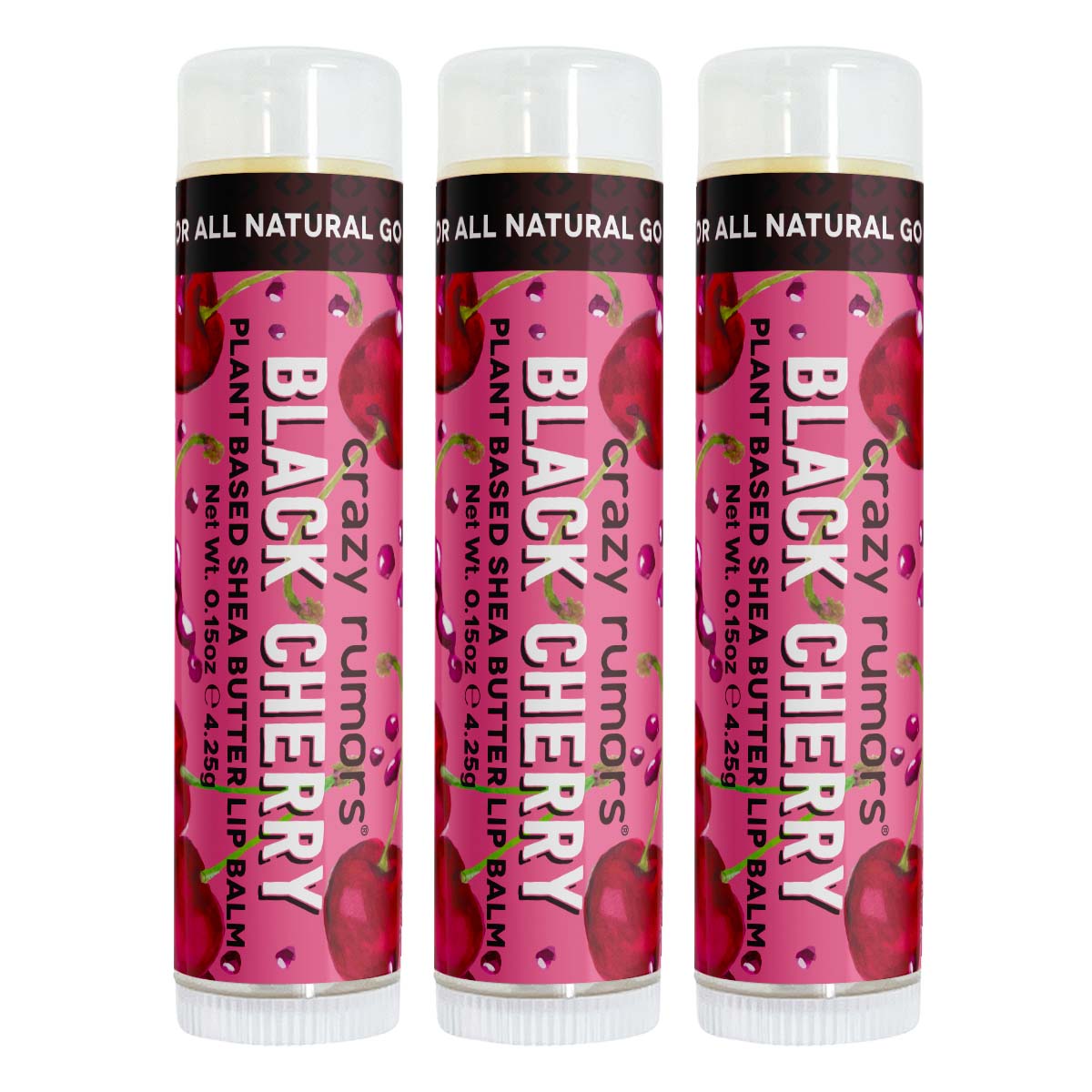 A 0.15oz tube of Black Cherry flavor product, showcasing its vibrant packaging and natural ingredients, perfect for a sweet indulgence.