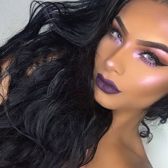 Celestial Iridescent Duochrome Loose Diamond Highlighter in a sleek container, showcasing its shimmering pink and purple hues.