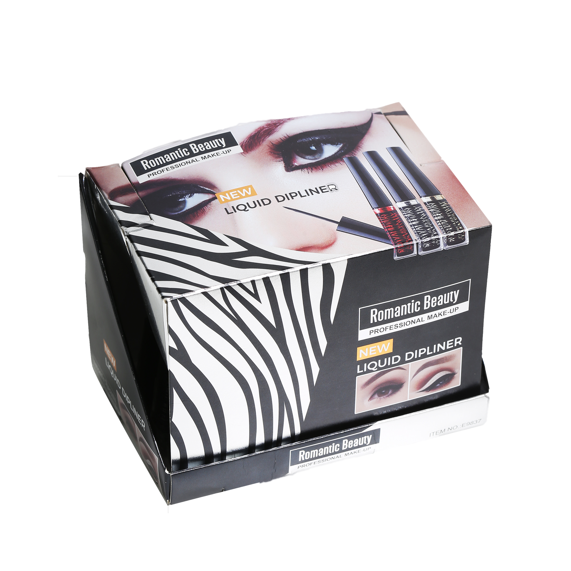 Classic Dip Liquid Eyeliner in black with fine tip brush for precise application.