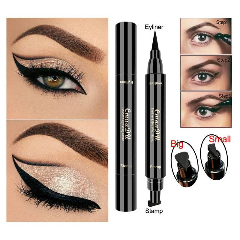 Dual-Ended Eyeliner Stamp showcasing its two functional ends for eyeliner and winged stamping.