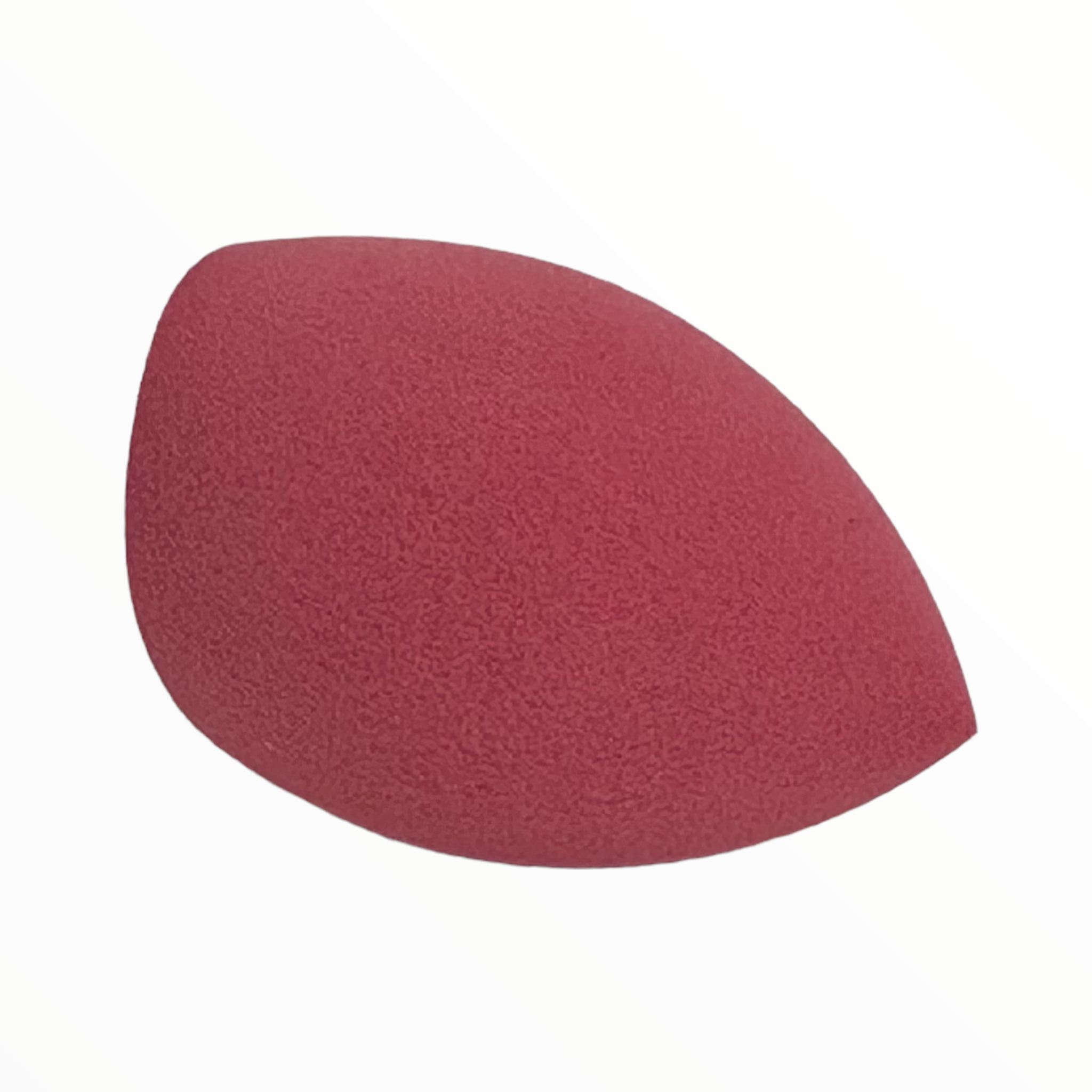 Flat Bottom Beauty Blender sponge in vibrant color, showcasing its unique flat edge and round side for versatile makeup application.