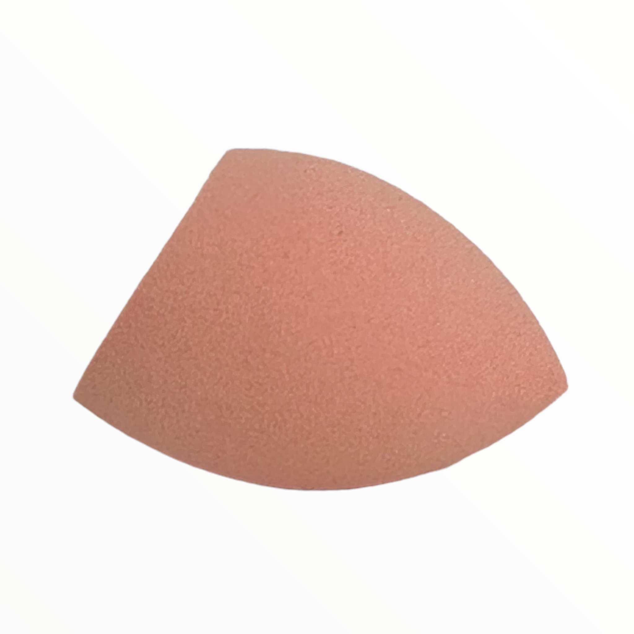 Flat Bottom Beauty Blender sponge in vibrant color, showcasing its unique flat edge and round side for versatile makeup application.