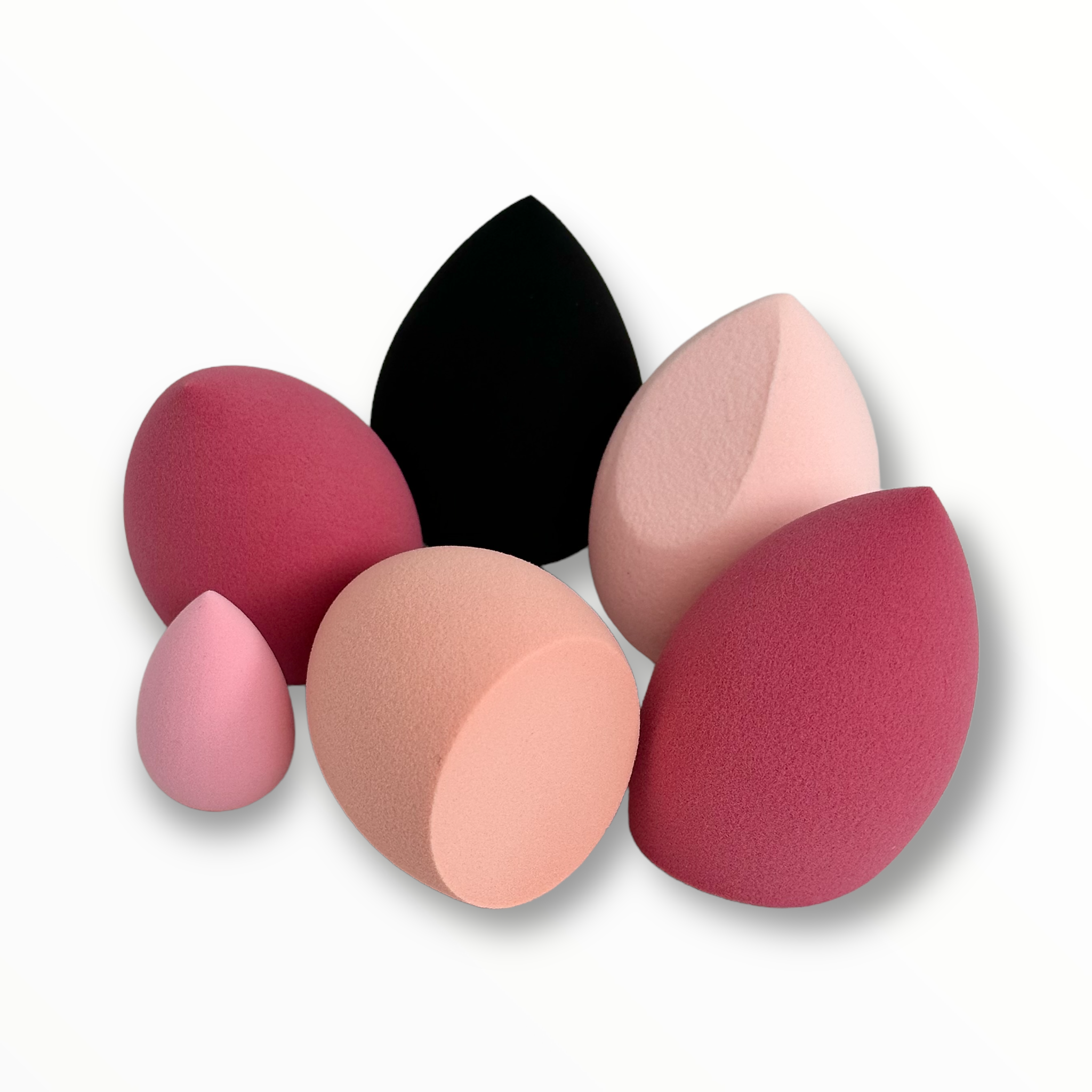 Flat Bottom Beauty Blender sponge in vibrant color, showcasing its unique flat edge and round side for versatile makeup application.