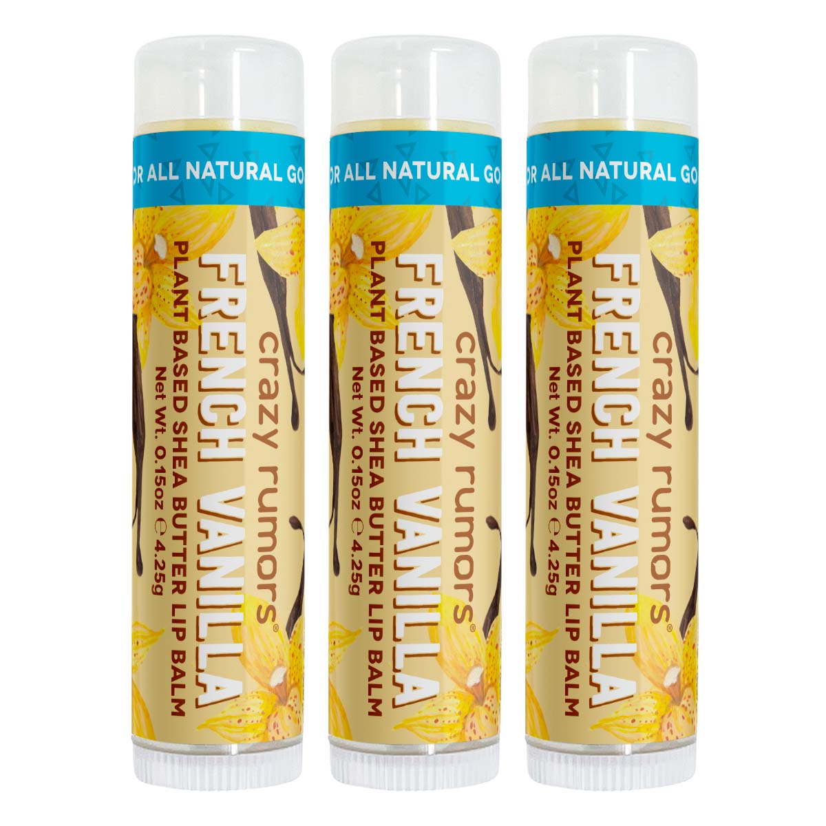 A 0.15oz tube of French Vanilla, showcasing its creamy custard texture and elegant packaging.