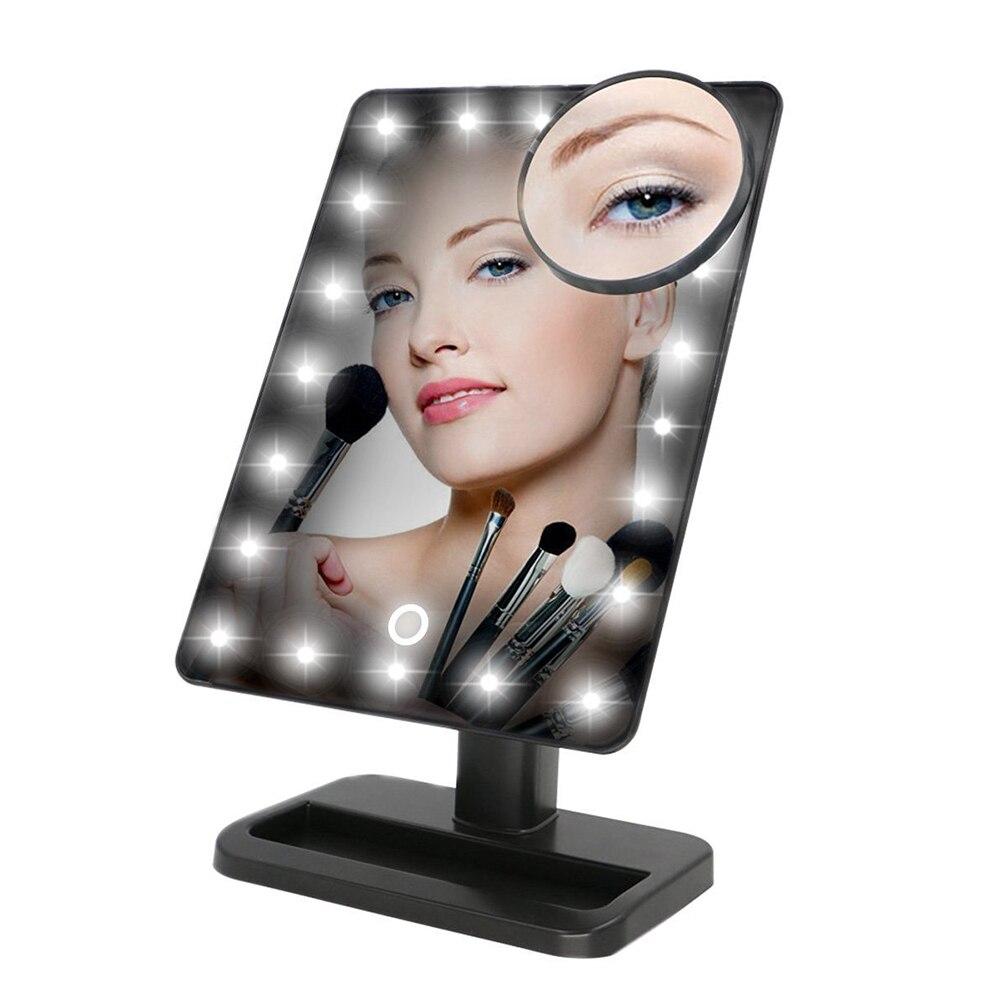 Main Makeup Mirror with LED Lights Touch Dimming Cosmetic Mirror image