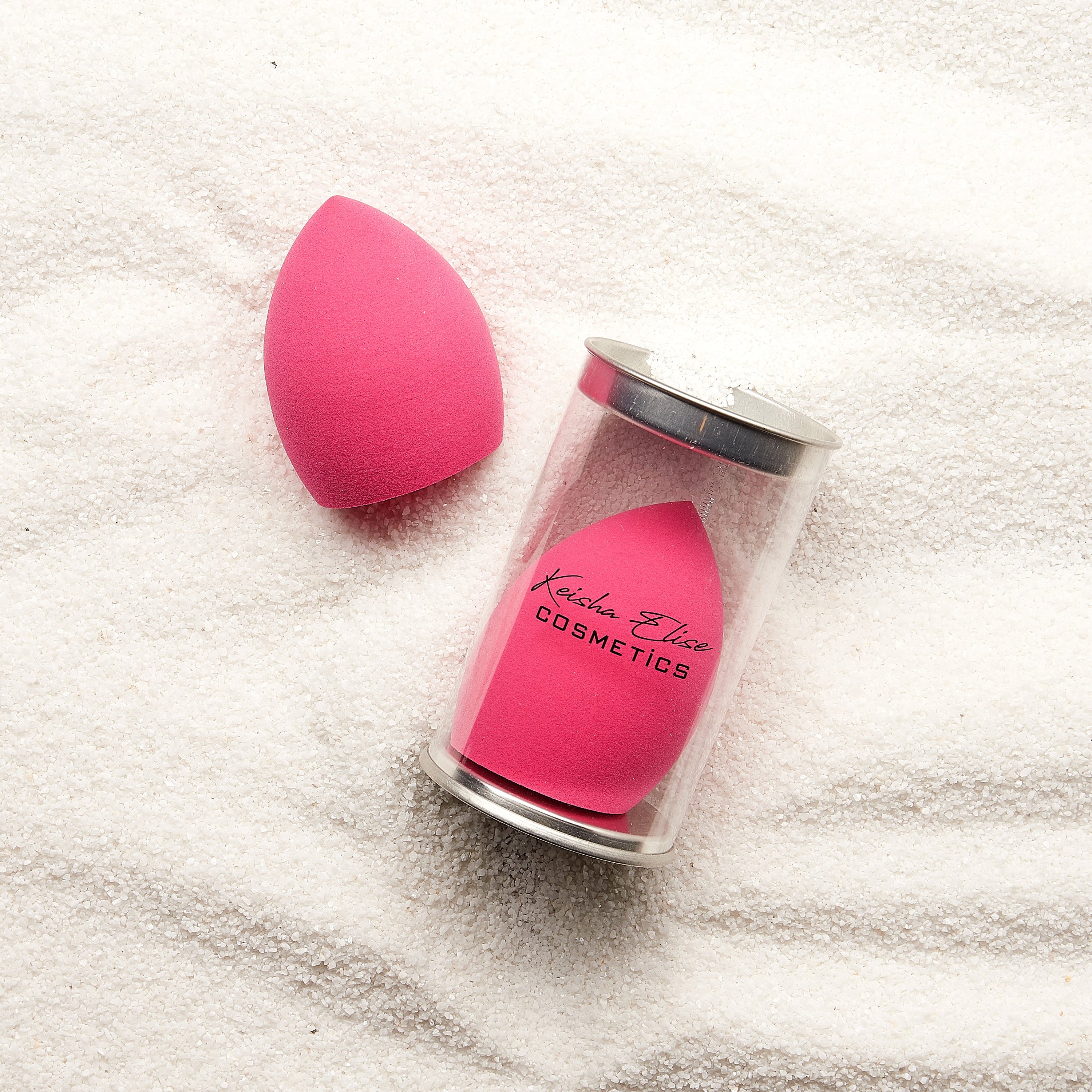 Boss Mom Makeup Sponge with triple edge design and tear drop point for precise makeup application.