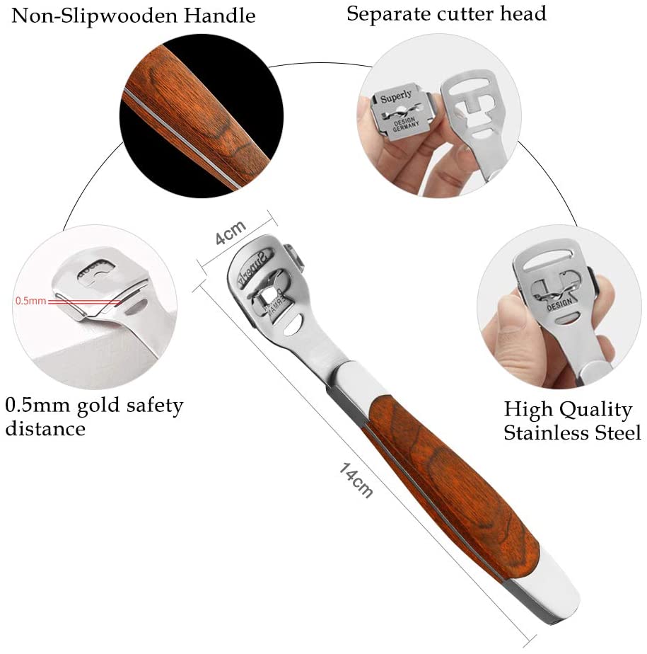 11-piece ingrown toenail tools kit featuring stainless steel tools for nail care and pedicure, including clippers, lifters, and a nail file.