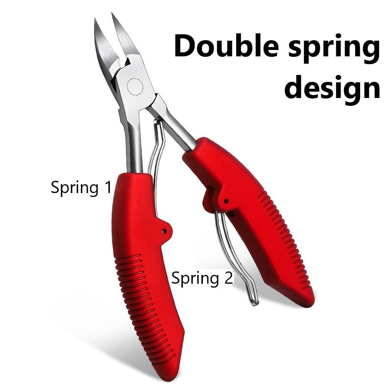 Dead Skin Dirt Remover Pedicure Care Tool Pro with stainless steel blade and ergonomic ABS handle, ideal for trimming cuticles and dead skin.