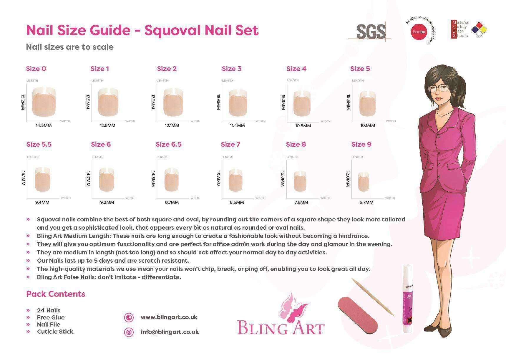 Bling Art Gold Black French Manicure false nails with golden camouflage design, including glue, nail file, and cuticle stick.