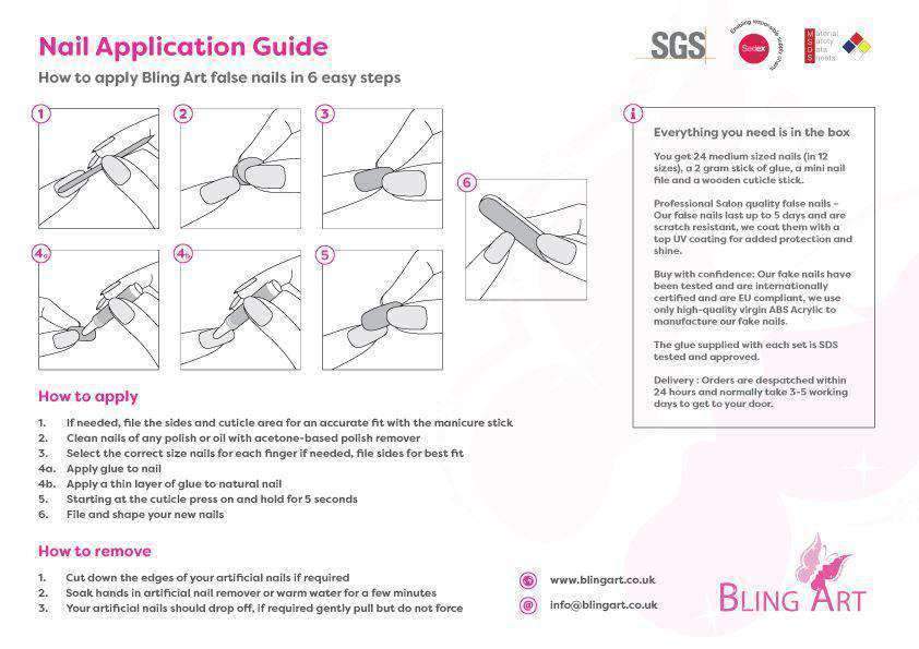 Bling Art Red Glitter Ballerina Coffin Acrylic False Nails set with 24 nail tips, glue, nail file, and cuticle stick, showcasing a glamorous scarlet glitter finish.