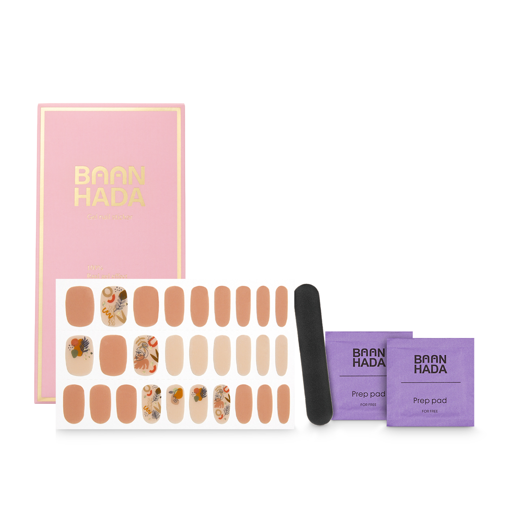 Korean Gel Nail Strips in various creative designs, showcasing self-adhesive nail decals for easy application.