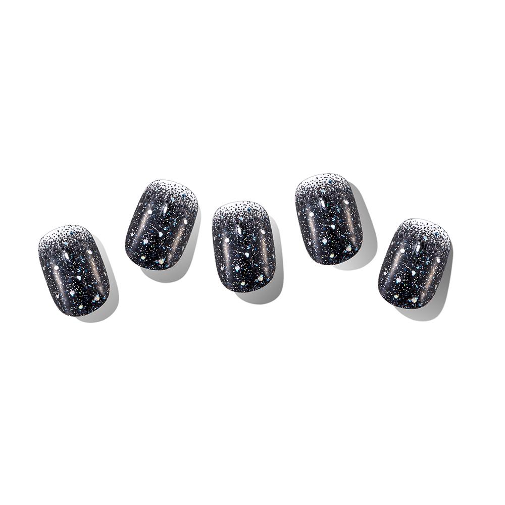 Korean Gel Nail Strips in various designs and sizes, showcasing self-adhesive nail decals for a stylish manicure.