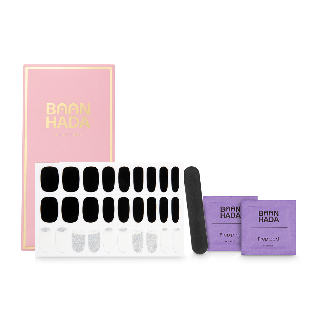 Milky Way self-adhesive nail polish strips showcasing various creative designs and sizes in a pack.