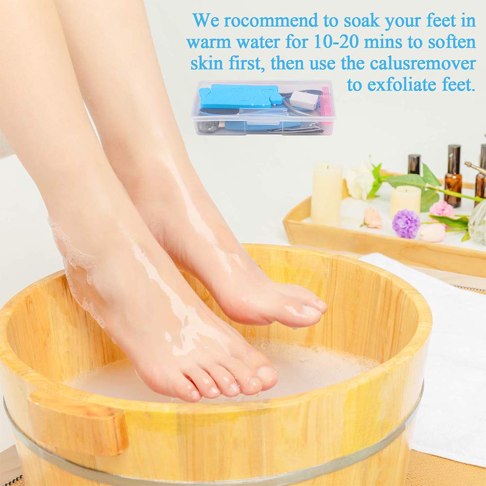 20 in 1 Blue Stainless Steel Professional Pedicure Kit with various tools for foot care, including clippers, files, and a storage box.