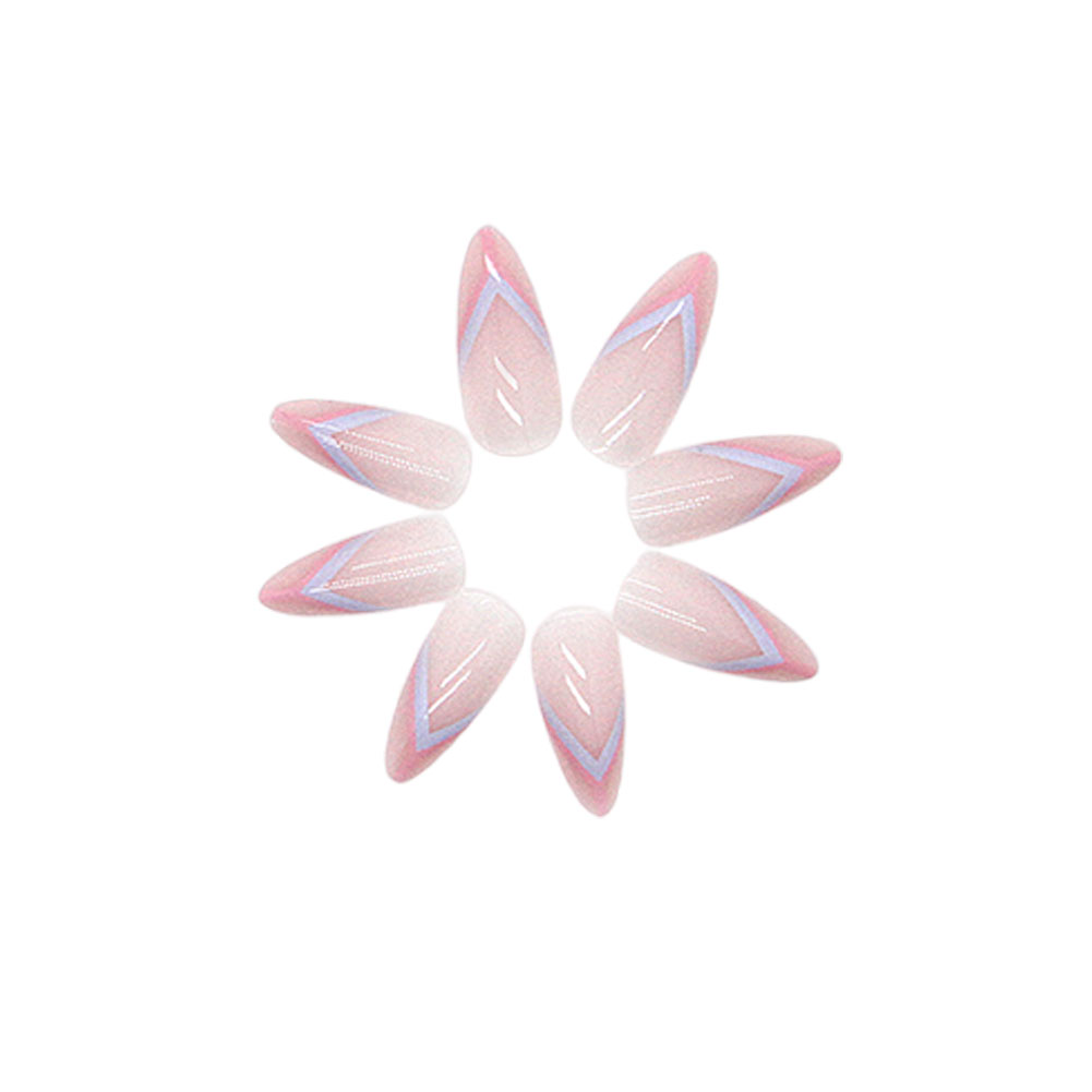 Main Press On Nails Kit with Glue and gel stickers Reusable Tips image