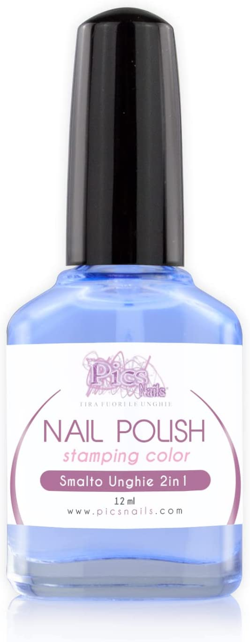 Smalto Party Light UV 2in1 Professionale da 12 ml, con effetto brillante e alta pigmentazione, ideale per nail art e stamping.