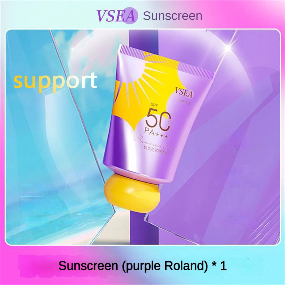 30ML Refreshing Moisturizing Sunscreen bottle with a sleek design, showcasing its SPF 50 label and hydrating properties.