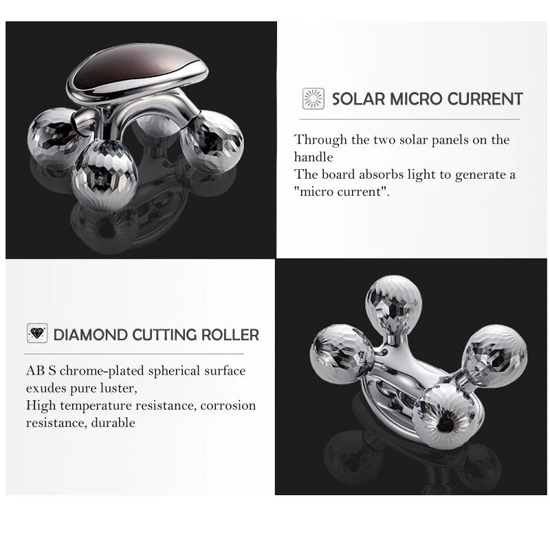 4D Face Massage Roller designed for weight loss and anti-cellulite treatment, featuring a V-shaped design for effective skin massage.