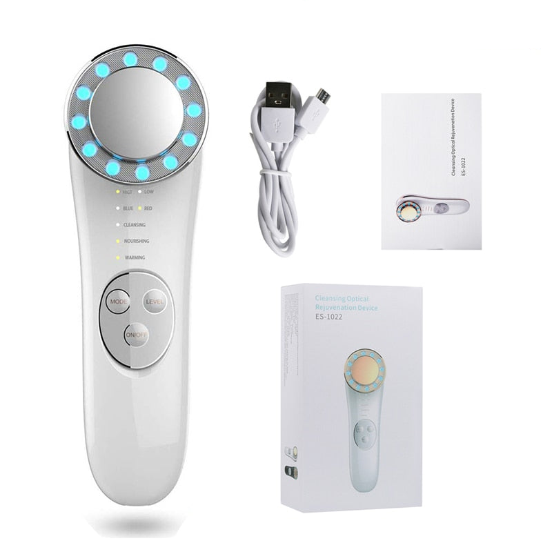 7 In 1 Face Lifting Machine in gold and silver, showcasing its sleek design and multifunctional features for facial rejuvenation.