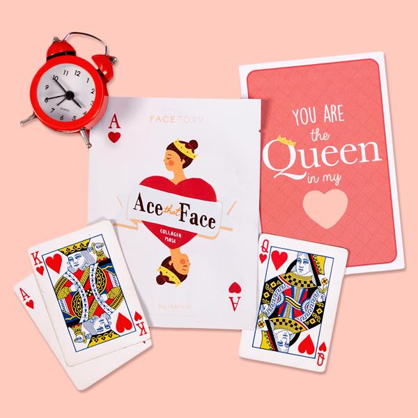 Ace That Face Collagen Sheet Mask displayed on a clean surface, showcasing its packaging and design.