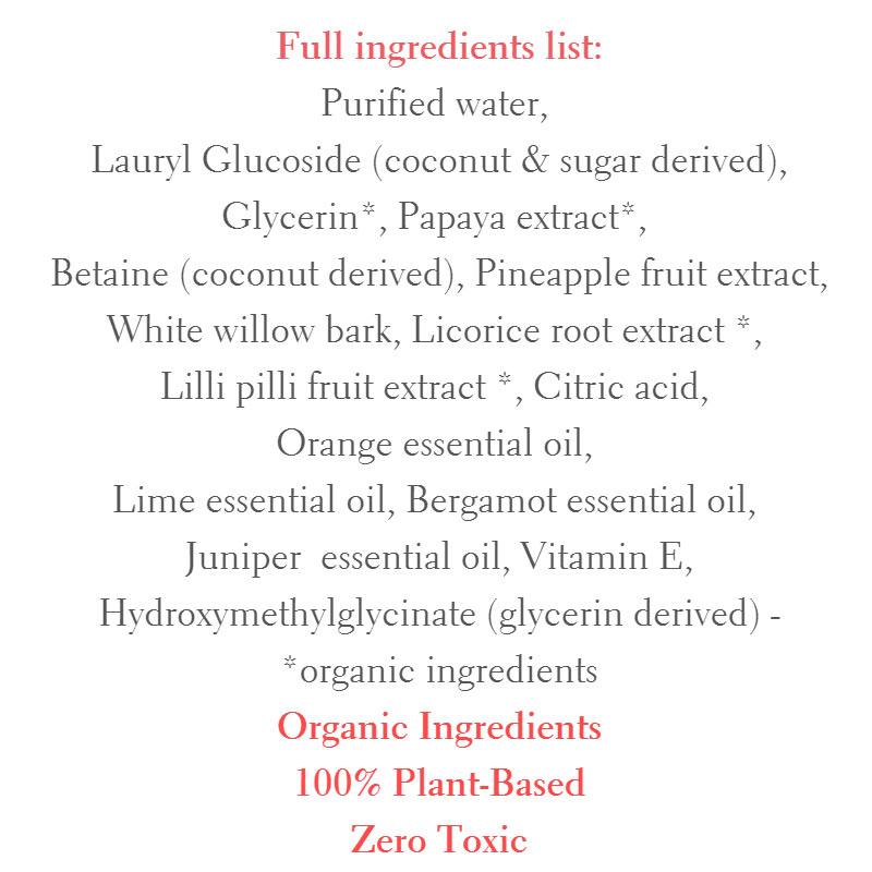 Active Daily Gel Cleanser in a sleek bottle, showcasing its gel texture and natural ingredients.