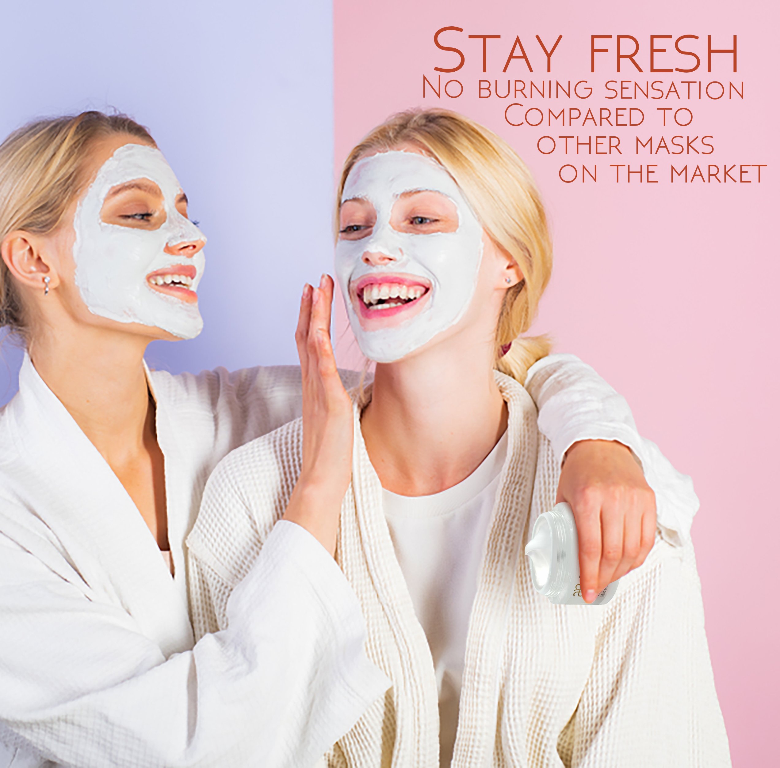 Collagen Facial Mask with Hibiscus in a jar, showcasing its creamy texture and vibrant color, surrounded by hibiscus flowers and natural ingredients.