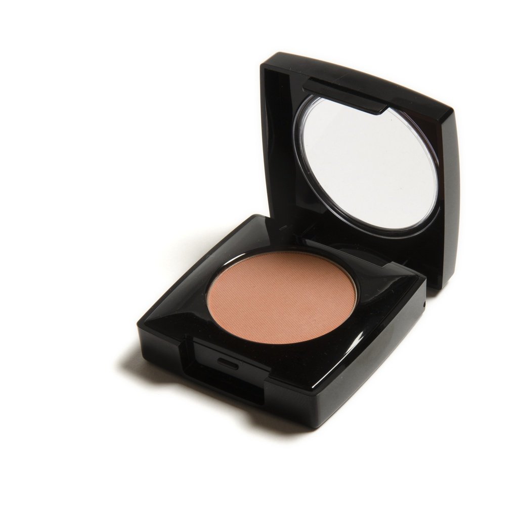 Danyel's Blush Amber Haze in a sleek compact, showcasing its cream and powder formula, perfect for cheeks and eyes.