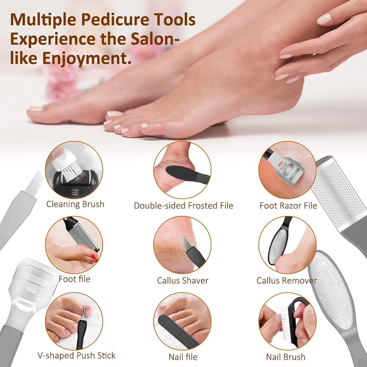 Electric Foot File Callus Remover Machine with ergonomic design for effective pedicure.