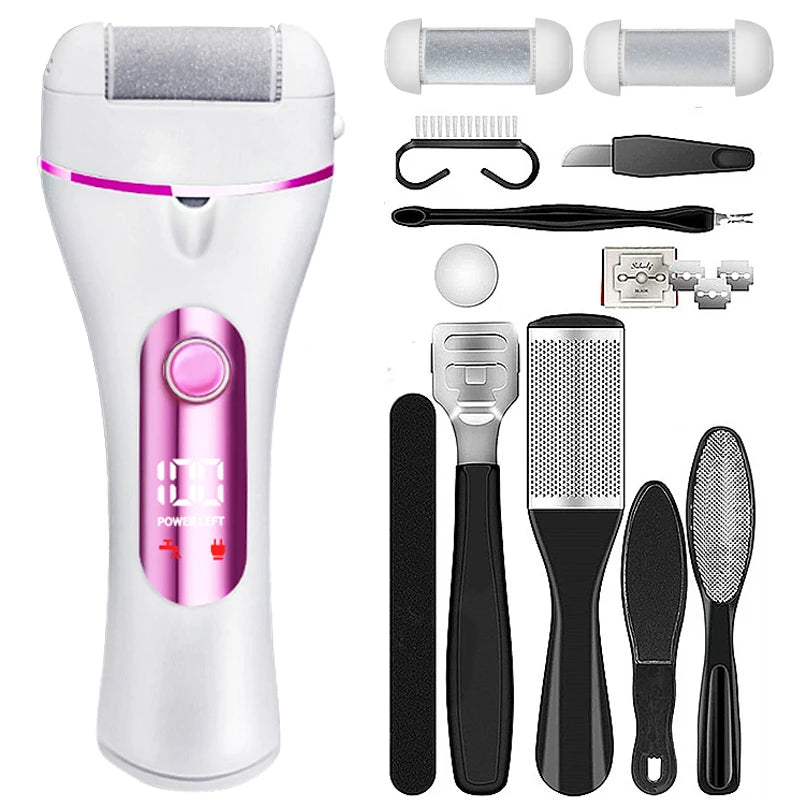 Electric Foot File Callus Remover Machine with ergonomic design for effective pedicure.