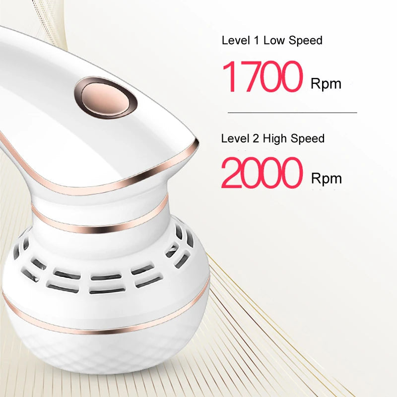 Electric Foot File Grinder with USB charging and vacuum suction for callus removal and pedicure.