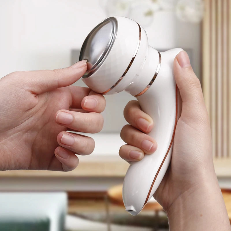 Electric Foot File Grinder with USB charging and vacuum suction for callus removal and pedicure.