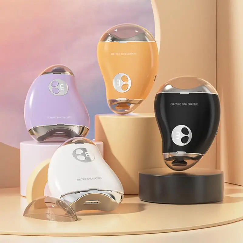 Electric Nail Cutter for Adults in mango shape, designed for easy and safe toe nail trimming.