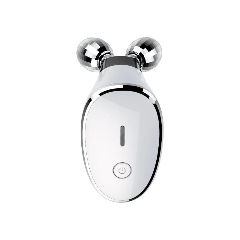 EMS Lifting Facial Microcurrent Neck Lifting Toning Machine with dual rollers for facial contouring and skin tightening.