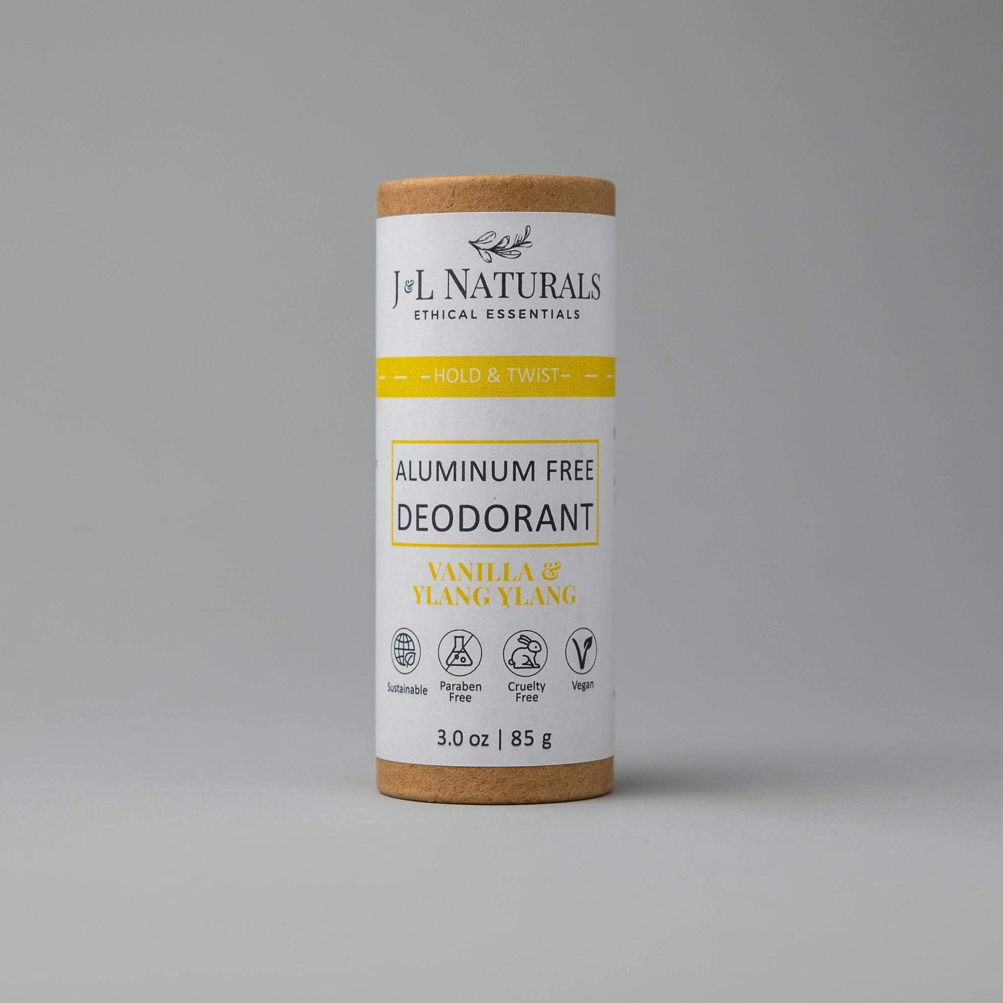 Extra-Strength Deodorant 2-Pack featuring various scents in eco-friendly packaging.