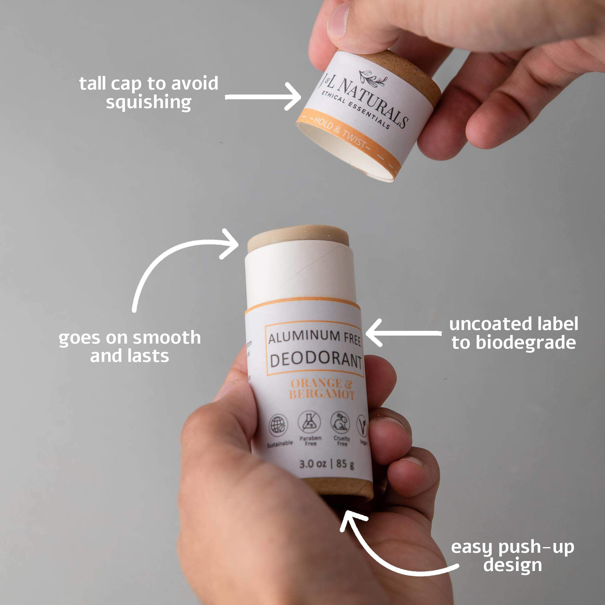 Extra-Strength Deodorant 2-Pack featuring various scents in eco-friendly packaging.