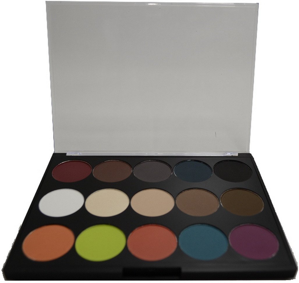 Eye Shadow Palette I13 featuring 15 vibrant and neutral shades in a sleek compact design.