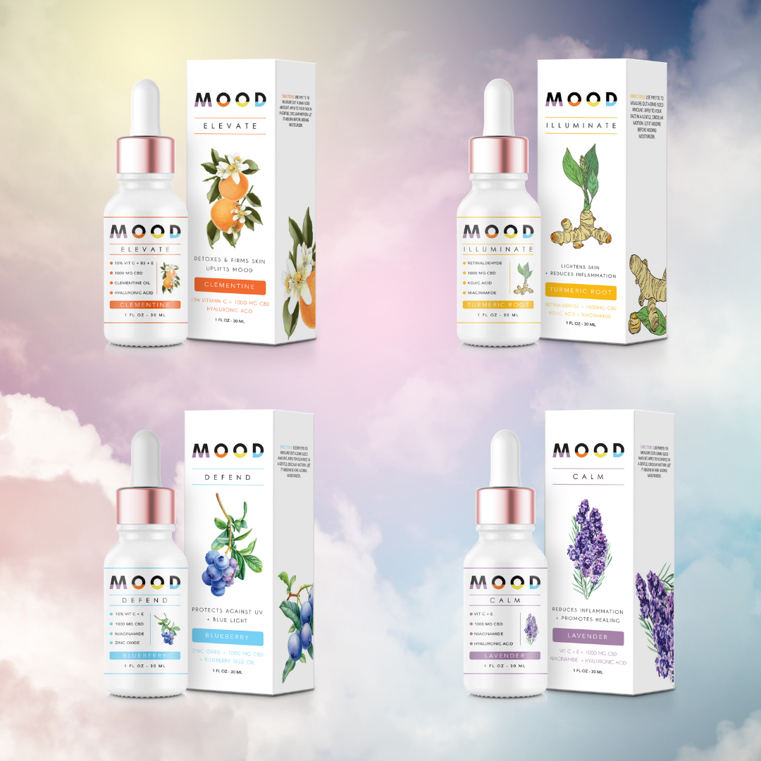 FACE SERUM QUATTRO featuring four unique serum formulas for skin benefits and mood enhancement.