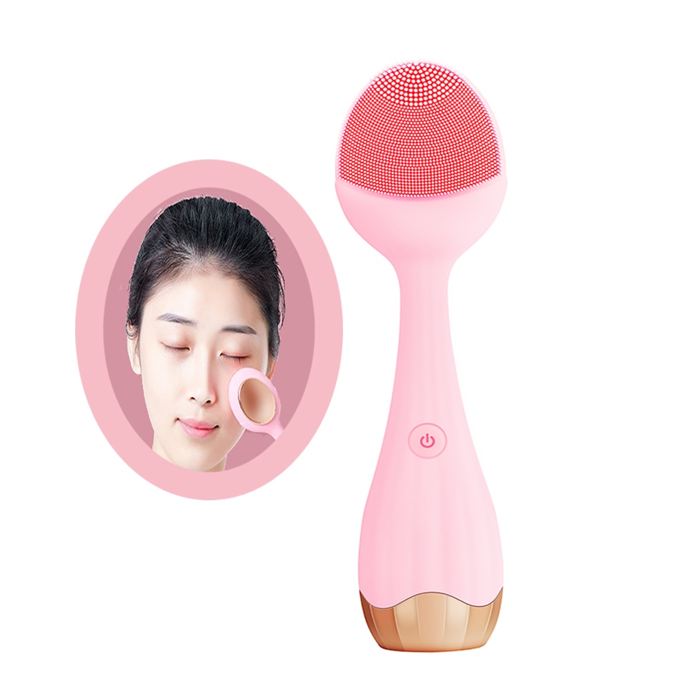 Electric Sonic Face Brush designed for effective makeup removal and deep cleansing, featuring adjustable vibration settings and a sleek ergonomic design.