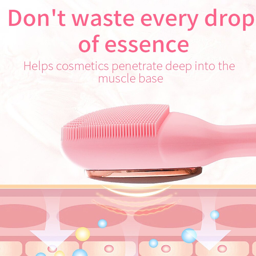 Electric Sonic Face Brush designed for effective makeup removal and deep cleansing, featuring adjustable vibration settings and a sleek ergonomic design.