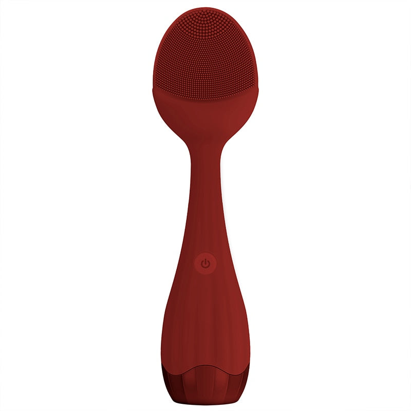 Electric Sonic Face Brush designed for effective makeup removal and deep cleansing, featuring adjustable vibration settings and a sleek ergonomic design.