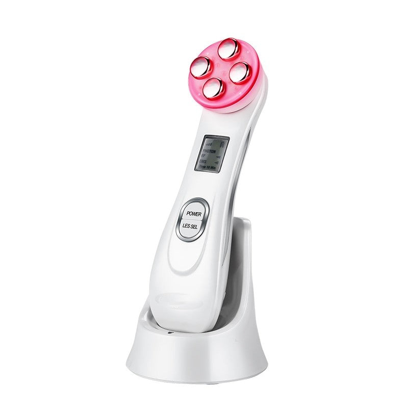 Facial Mesotherapy Electroporation RF device with LED light therapy features, designed for skin rejuvenation and collagen activation.