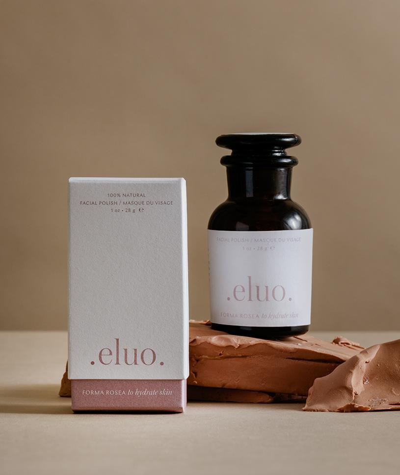 Forma Rosea powder blend in an apothecary bottle, showcasing its natural ingredients for skin hydration and radiance.