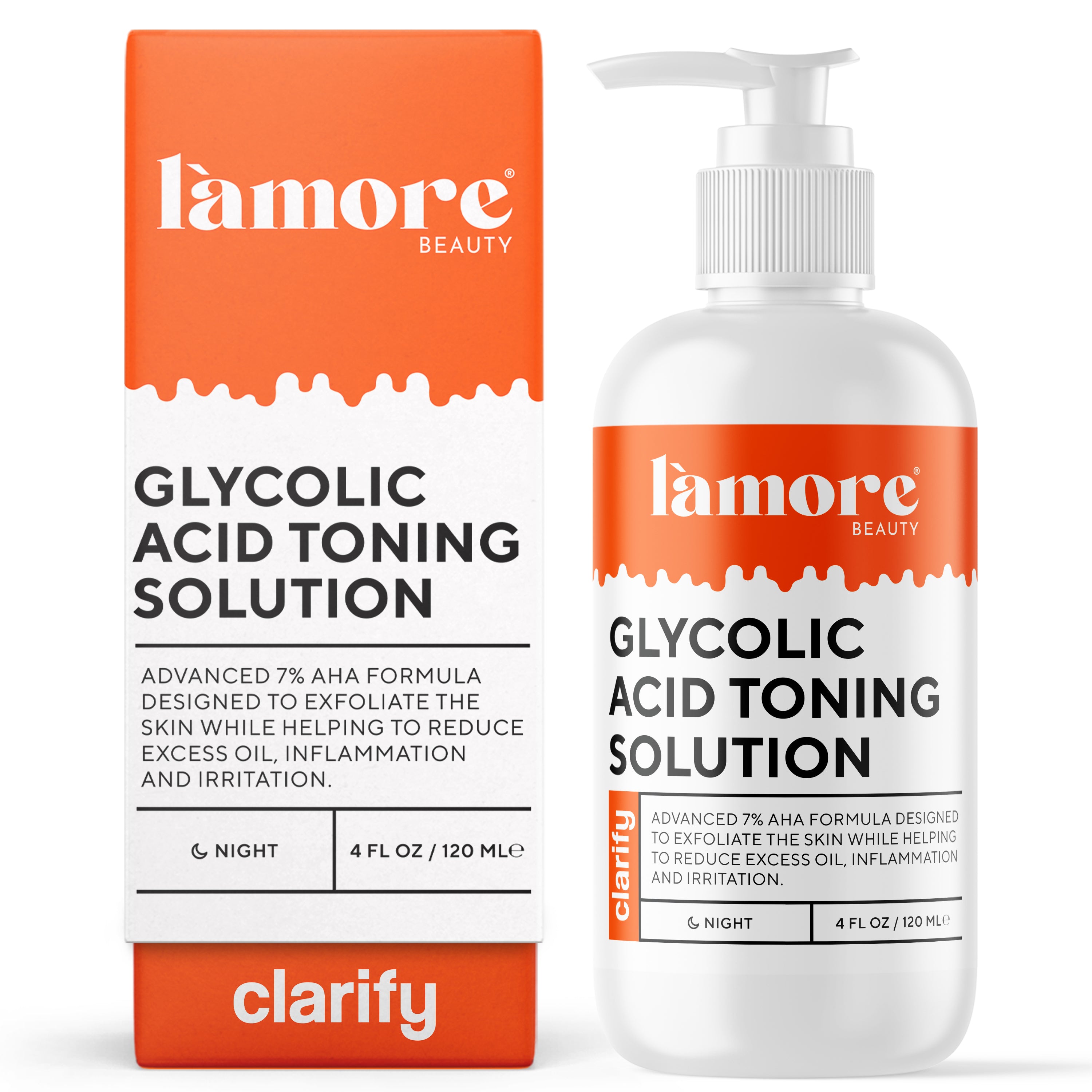Glycolic Acid Toning Solution bottle with a sleek design, showcasing its exfoliating properties and skincare benefits.